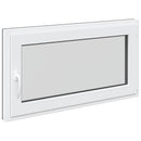 vidaXL Pinceablak RISOR 110 x 50 cm PVC és Üveg Antracitszürke