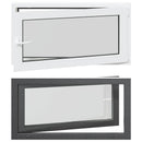 vidaXL Pinceablak RISOR 110 x 60 cm PVC és Üveg Antracitszürke