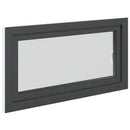 vidaXL Pinceablak RISOR 110 x 60 cm PVC és Üveg Antracitszürke