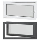 vidaXL Dönthető és forgatható pinceablak RISOR 110 x 60 cm PVC és Üveg