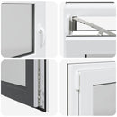 vidaXL Dönthető és forgatható pinceablak RISOR 120 x 60 cm PVC és Üveg
