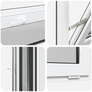 vidaXL Pinceablak RISOR 60 x 40 cm PVC és Üveg Antracitszürke