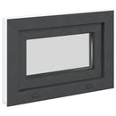 vidaXL Pinceablak RISOR 60 x 40 cm PVC és Üveg Antracitszürke