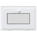 vidaXL Pinceablak RISOR 60 x 40 cm PVC és Üveg Antracitszürke