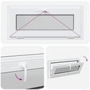 vidaXL Pinceablak RISOR 90 x 40 cm PVC és Üveg Antracitszürke