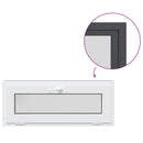vidaXL Pinceablak RISOR 110 x 40 cm PVC és Üveg Antracitszürke