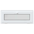 vidaXL Pinceablak RISOR 110 x 40 cm PVC és Üveg Antracitszürke