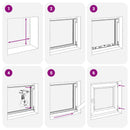 vidaXL Dönthető és forgatható pinceablak RISOR 60 x 90 cm PVC és Üveg