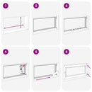 vidaXL Dönthető és forgatható pinceablak RISOR 80 x 70 cm PVC és Üveg
