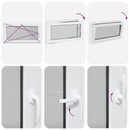 vidaXL Pinceablak RISOR 110 x 50 cm PVC és Üveg Antracitszürke