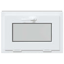 vidaXL Pinceablak RISOR 60 x 40 cm PVC és Üveg Antracitszürke