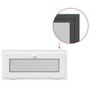 vidaXL Pinceablak RISOR 90 x 40 cm PVC és Üveg Antracitszürke