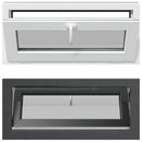 vidaXL Pinceablak RISOR 90 x 40 cm PVC és Üveg Antracitszürke