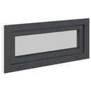 vidaXL Pinceablak RISOR 90 x 40 cm PVC és Üveg Antracitszürke
