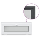 vidaXL Pinceablak RISOR 100 x 40 cm PVC és Üveg Antracitszürke