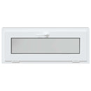 vidaXL Pinceablak RISOR 100 x 40 cm PVC és Üveg Antracitszürke