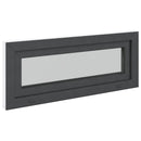 vidaXL Pinceablak RISOR 110 x 40 cm PVC és Üveg Antracitszürke
