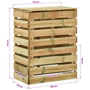 vidaXL Rácsos Kerti Komposztáló 2 pcs Zöld 110 x 58 x 113 cm