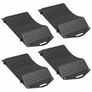 vidaXL Gumiabroncs Megtakarítók 4 db Fekete 44 x 20 x 4 cm PP