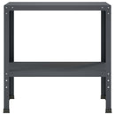 vidaXL Ültetőasztal 100 x 40 x 80 cm Porszórt acél Antracitszürke