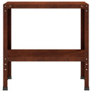 vidaXL Ültetőasztal 100 x 40 x 80 cm Időjárásálló Acél Rozsdás