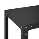 vidaXL Ültetőasztal 60 x 40 x 80 cm Porszórt acél Fekete