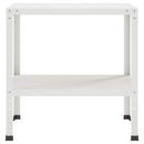 vidaXL Ültetőasztal 80 x 50 x 80 cm Porszórt acél Fehér