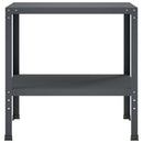 vidaXL Ültetőasztal 80 x 50 x 80 cm Porszórt acél Antracitszürke