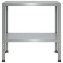 vidaXL Ültetőasztal 80 x 50 x 80 cm Horganyzott Acél Ezüst