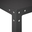 vidaXL Ültetőasztal 100 x 50 x 104 cm Porszórt acél Fekete