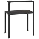 vidaXL Ültetőasztal 100 x 50 x 104 cm Porszórt acél Fekete