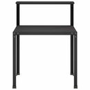 vidaXL Ültetőasztal 80 x 50 x 104 cm Porszórt acél Fekete