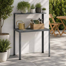vidaXL Ültetőasztal 80 x 50 x 104 cm Porszórt acél Antracitszürke
