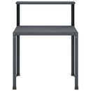 vidaXL Ültetőasztal 80 x 50 x 104 cm Porszórt acél Antracitszürke