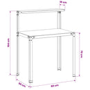 vidaXL Ültetőasztal 80 x 50 x 104 cm Porszórt acél Antracitszürke