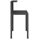 vidaXL Ültetőasztal 60 x 50 x 104 cm Porszórt acél Fekete