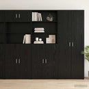 vidaXL Magasfiú Fekete Tölgy 70 x 42,5 x 185 cm Szerelt Fa