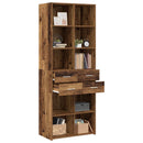 vidaXL Könyvszekrény Antik fa 30 x 42.4 x 185.2 cm
