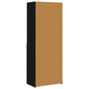 vidaXL Könyvszekrény Fekete tölgy 30 x 42.4 x 185.2 cm