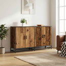 vidaXL Széf Antik Fa 134 x 35 x 76 cm Szerelt Fa
