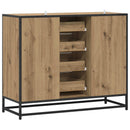 vidaXL Széf Kézműves Tölgy 92 x 35 x 76 cm Szerelt Fa
