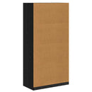 vidaXL Ruhásszekrény polcokkal Fekete tölgy 100 x 50 x 200 cm Faanyag