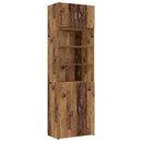 vidaXL Polcos tárolószekrény Antik Fa 70 x 42,5 x 225 cm Szerelt Fa
