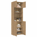 vidaXL Polcos tárolószekrény Kézműves Tölgy 70 x 42,5 x 225 cm