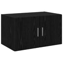 vidaXL Polcos tárolószekrény Fekete Tölgy 70 x 42,5 x 225 cm