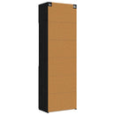 vidaXL Polcos tárolószekrény Fekete Tölgy 70 x 42,5 x 225 cm