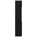 vidaXL Polcos tárolószekrény Fekete Tölgy 70 x 42,5 x 225 cm