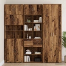 vidaXL Polcos tárolószekrény Antik Fa 70 x 42,5 x 225 cm Szerelt Fa