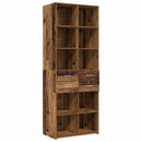 vidaXL Polcos tárolószekrény Antik Fa 70 x 42,5 x 225 cm Szerelt Fa