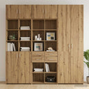 vidaXL Polcos tárolószekrény Kézműves Tölgy 70 x 42,5 x 225 cm